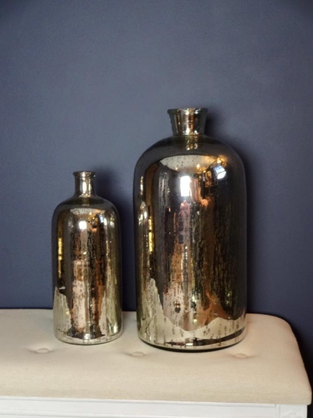 Aged Silver Bottle (Large) Image