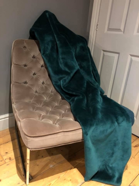 Lux Teal Throw Image