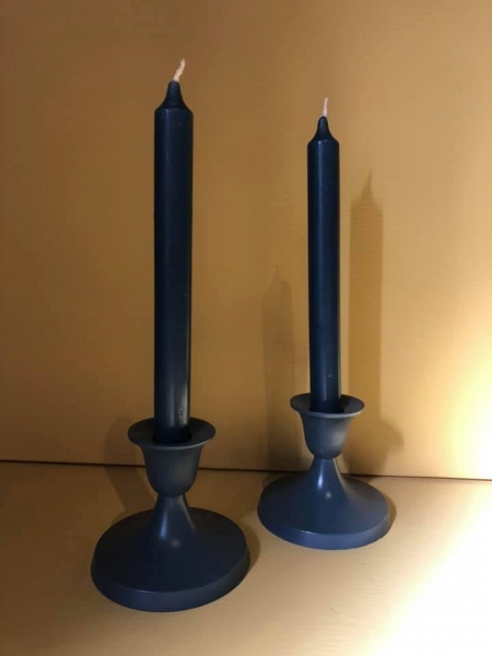 Matt Blue Dinner Candle Image