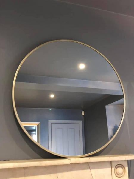 80cm Matt Gold Mirror Image