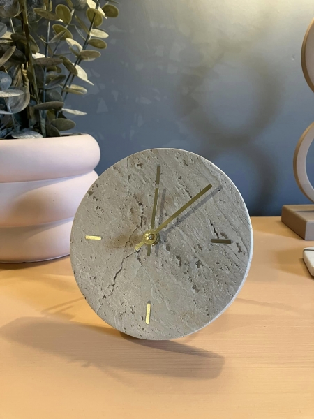 Travertine Clock Image