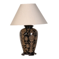 Black/Gold  Ceramic Table Lamp Image