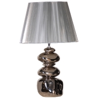 Silver Stacked Pebble Lamp Image