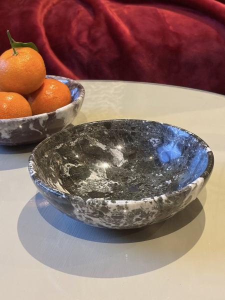 Midnight Green Marble Bowl Image