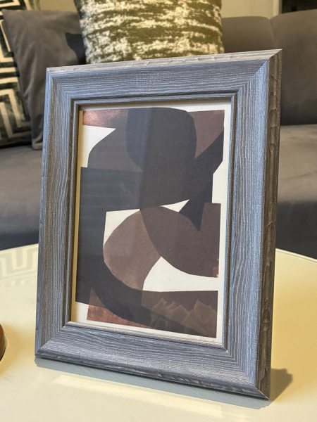 Grey Wood Photo Frame Image