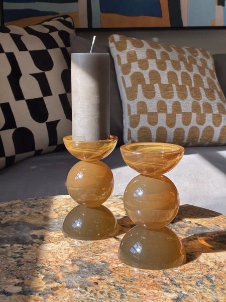 Grand Candle Pillar Honey  Image