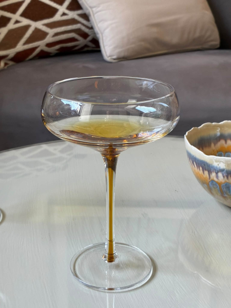 Amber Cocktail Glass Image