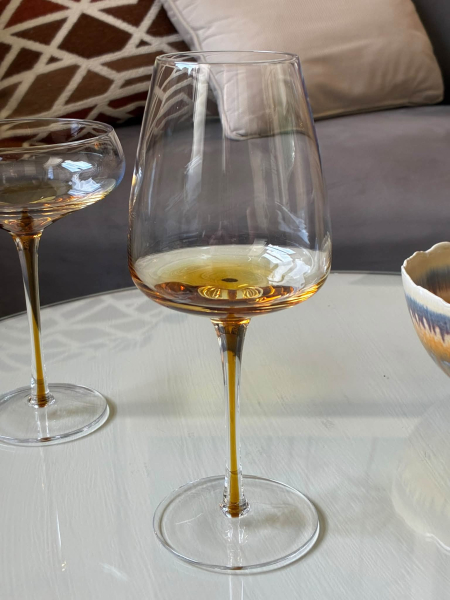 Amber Wine Glass Image