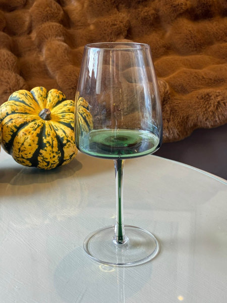 Green Wine Glass Image
