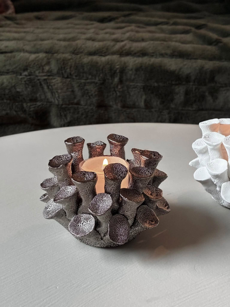 Bronze Porcelain Mushroom T-Light Image