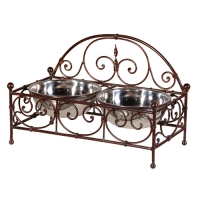 DOUBLE PET FEEDER IRON STAND Image