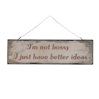 \\\'I\\\'M NOT BOSSY\\\' HANGING SIGN Image