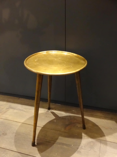 Raw Bronze Tri-pod Table Image