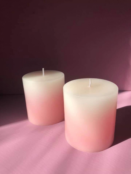 OmbrÃ© Melon scented Candle Image