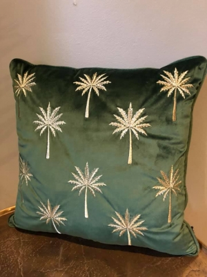 Embroidered Palm Cushion Image
