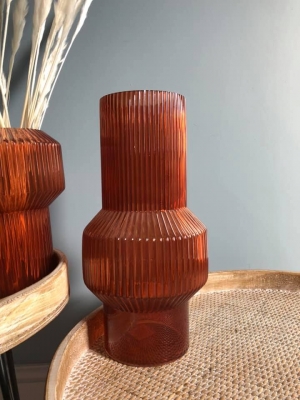 Large Terracotta Rib Vase Image