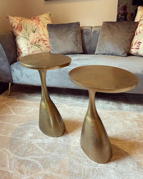 Organic Shaped Golden Table L Image
