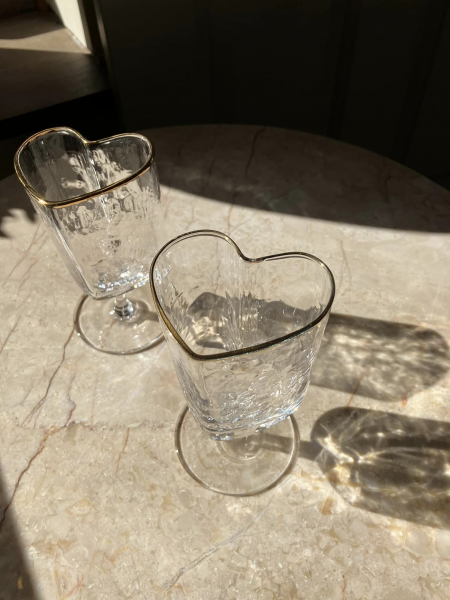 Heart Wine Glass Image